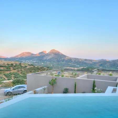 New Seaview Serenity With Heated Pool And Bbq In South Crete Вилла