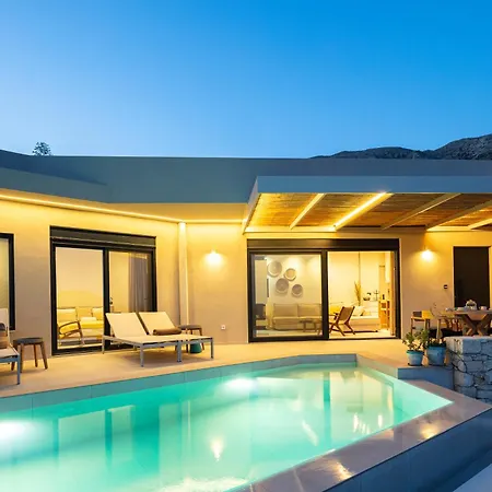 New Seaview Serenity With Heated Pool And Bbq In South Crete Ретимно