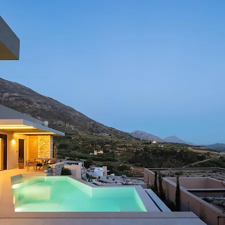 New Seaview Serenity With Heated Pool And Bbq In South Crete