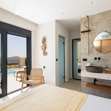 Vila New Seaview Serenity With Heated Pool And Bbq In South Crete