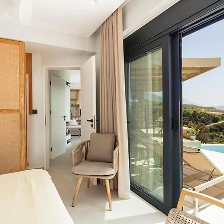 New Seaview Serenity With Heated Pool And Bbq In South Crete Vila *