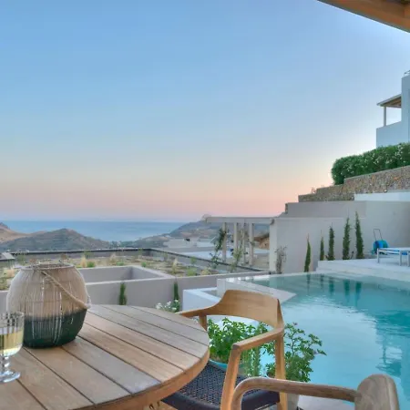 New Seaview Serenity With Heated Pool And Bbq In South Crete Vilă