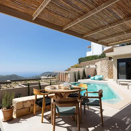 New Seaview Serenity With Heated Pool And Bbq In South Crete Rethymnon