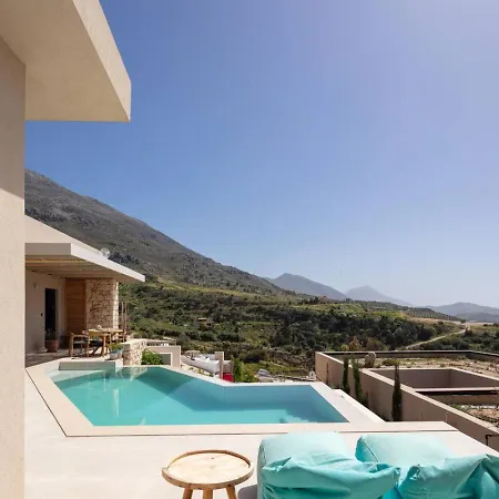 New Seaview Serenity With Heated Pool And Bbq In South Crete Vilă *