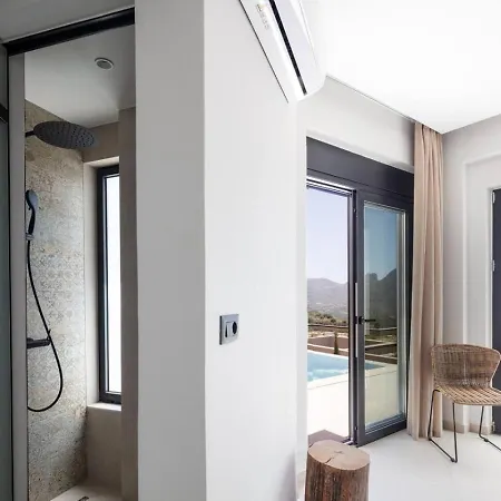 New Seaview Serenity With Heated Pool And Bbq In South Crete