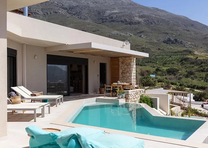 New Seaview Serenity With Heated Pool And Bbq In South Crete Villa Rethymno (Crete)