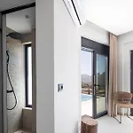 New Seaview Serenity With Heated Pool And Bbq In South Crete 빌라 레팀노