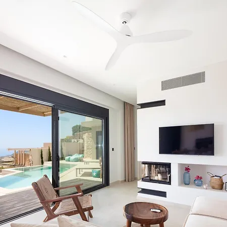 New Seaview Serenity With Heated Pool And Bbq In South Crete * Rethymno